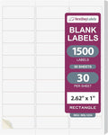 NextDayLabels - 2.5/8" x 1" Rectangular Sticker Labels by NextDayLabels