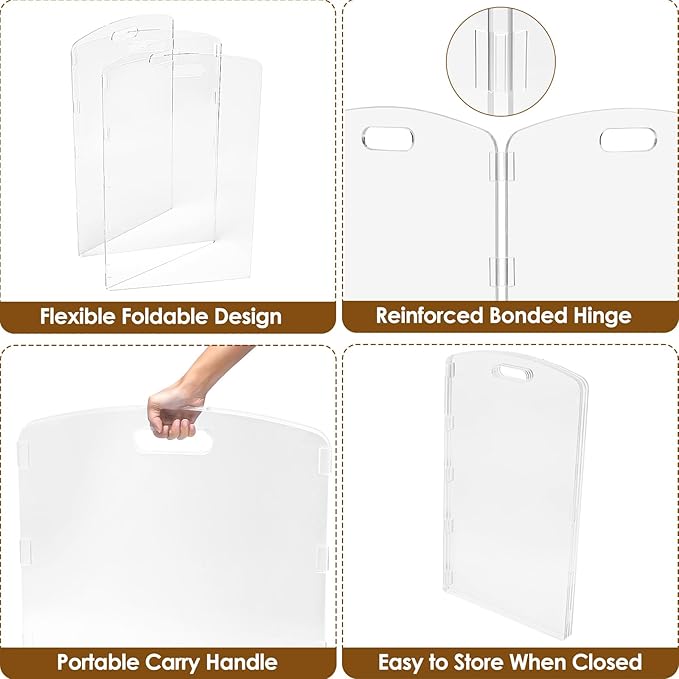Modern Frame Clear Acrylic Freestanding Dog Gate - Image 6