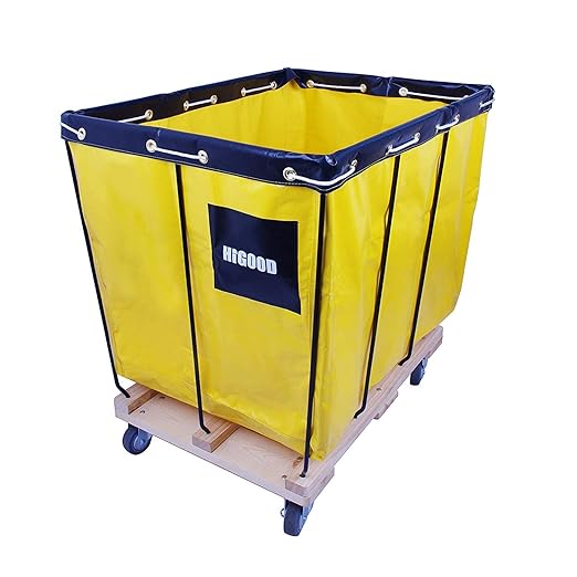 Basket Trucks, Service Carts Yellow 16 Bushel Knock Down Truck, 20.0 cu. ft by HIGOOD