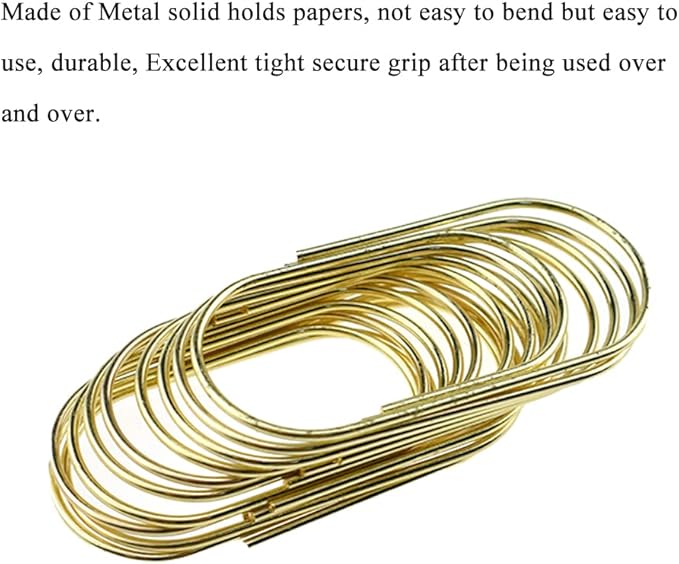 HAHIYO Paper Clips Sturdy 2 inches Length 30 Pack Wide Paperclips Heavy Duty - Image 6