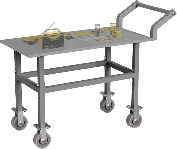 Work Height Platform Truck Cart, 2000LBS Weight Capacity Platform Cart by FAUENPEEY
