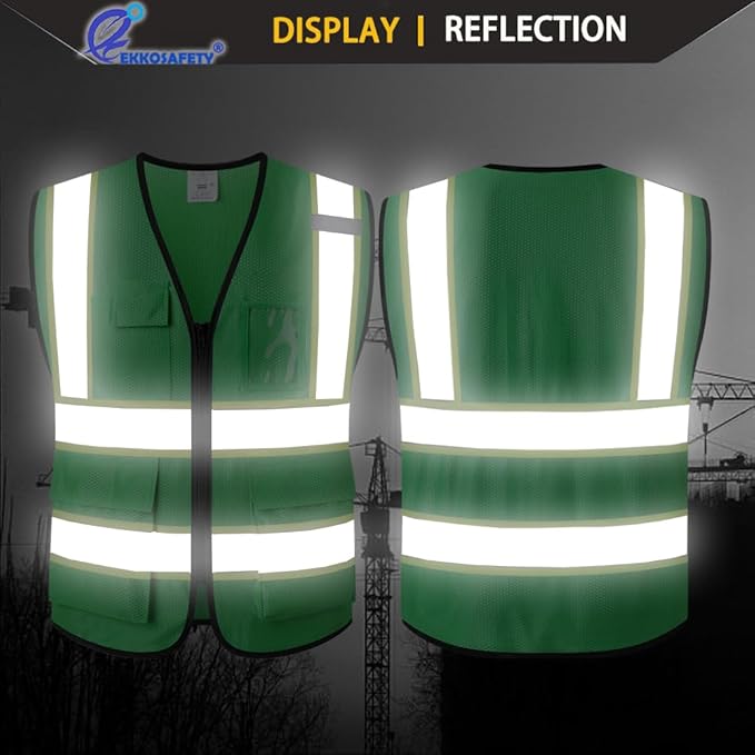 Reflective Mesh Safety Vest for Men Women - Image 5