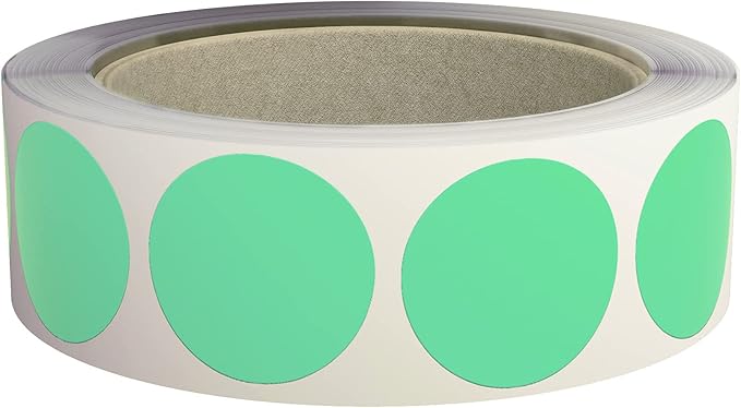Royal Green Colored Label Dot Stickers by RoyalGreen