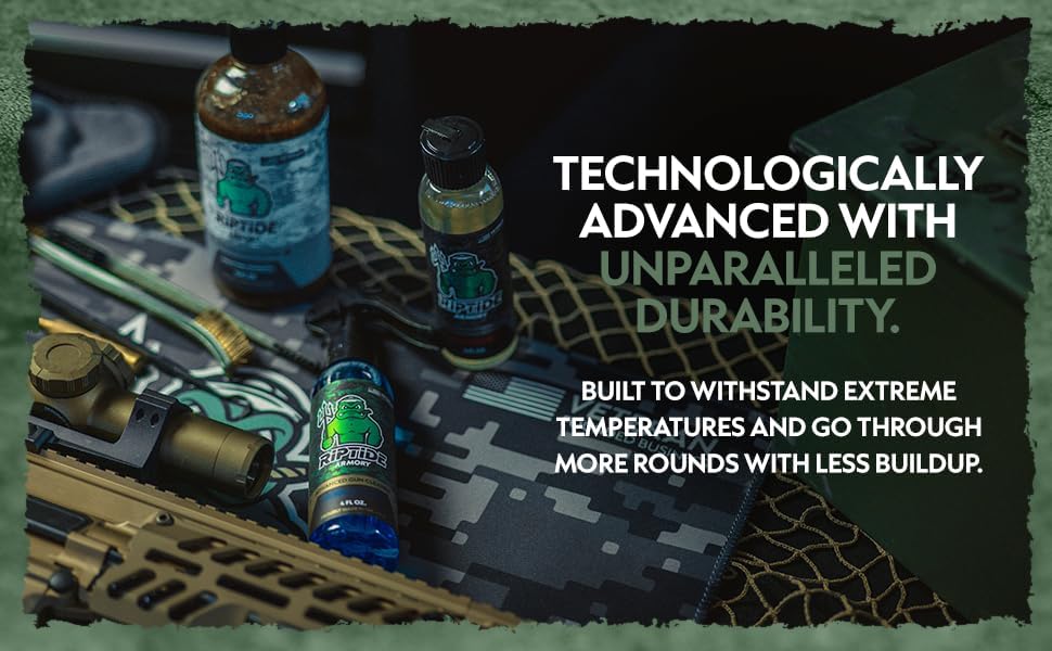 Riptide Armory Advanced Gun Cleaner & CLP+ Graphene 2 Step Kit - Clean, Lube, Protect Long-Lasting Formula - Nano Coat Technology - Veteran Founded & Formulated by Former US Navy Seal - Image 5