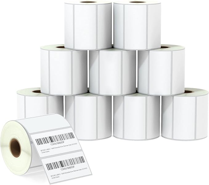 BETCKEY - 3" x 1.5" Barcode Shipping & Address Labels Compatible by BETCKEY