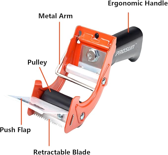 Heavy Duty Metal Packing Tape Dispensers Gun:2-inch Wide Tape Dispenser - Image 7