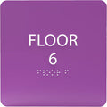 6" X6" Floor 6 Sign by ADACentralSigns