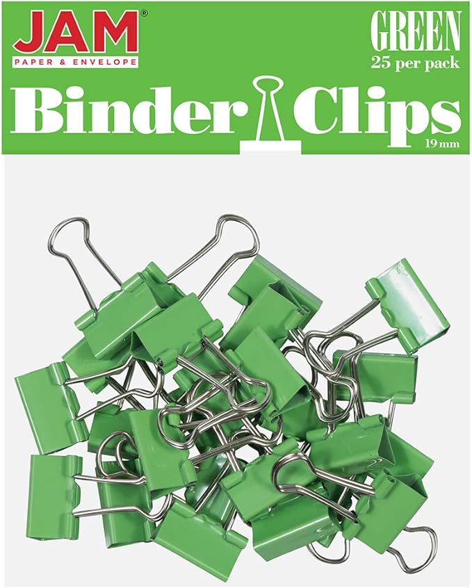 JAM PAPER Colorful Binder Clips by JAMPaper