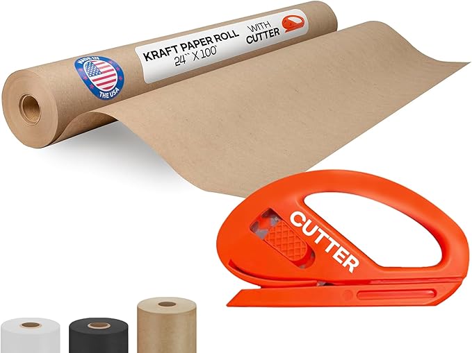 Brown Paper Roll 24" x 1200" by IDLPackaging