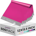 Fuxury Poly Mailers 12x15.5 Inch 500 Pcs, Bulk Shipping Bags by Fuxury