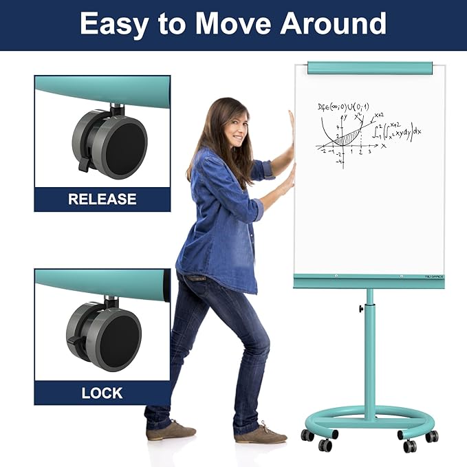 TSJ OFFICE Mobile Whiteboard Magnetic - Image 5