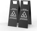 2 Pcs Maintenance Work in Progress Floor Sign, 24 Inch Stainless Steel Repair by CrazyAnt