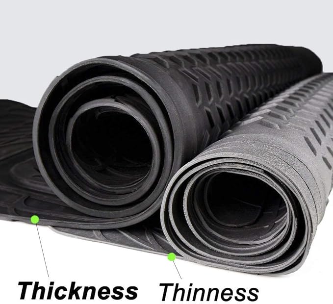 PIC AUTO Heavy Duty Rubber Trunk Cargo Liner Floor Mats, Trimmable to Fit - Image 3
