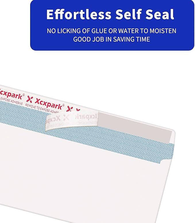 120 PCS #10 Double Window White Security Envelopes - Image 3