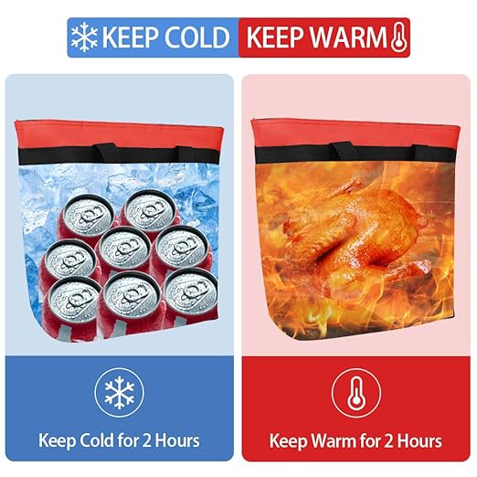 2Pk Insulated Reusable Tote Bag - Image 3