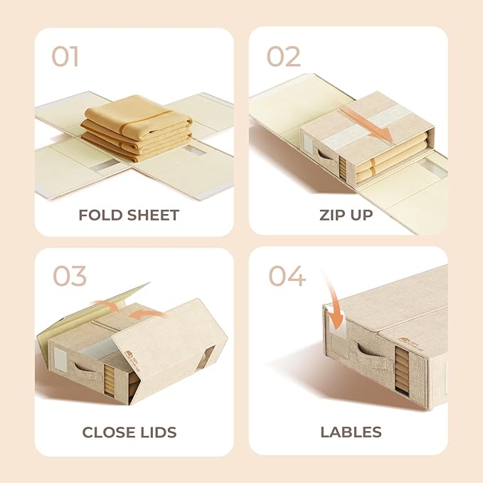 4 Pack Sheet Storage Organizer - Image 7