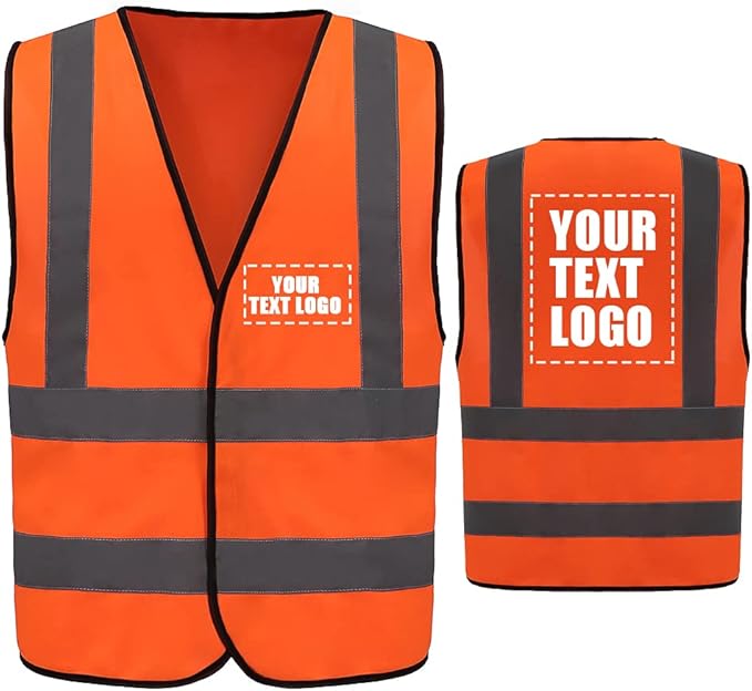 AYKRM 12 colour High visibility viz vest hi vis viz reflective work by AYKRM