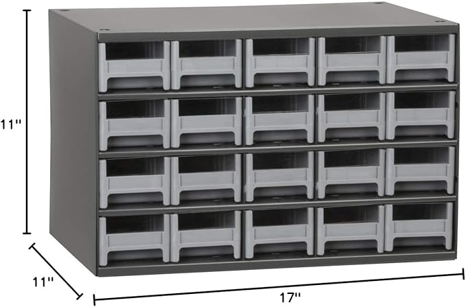 Akro-Mils Steel Garage Storage Cabinet, Small Parts Organizer Metal Cabinet - Image 6