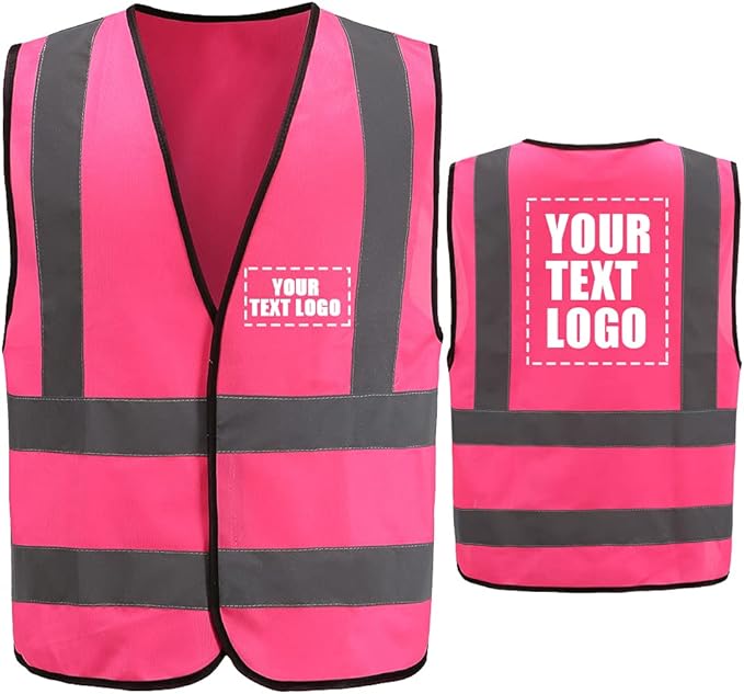 AYKRM 12 colour High visibility viz vest hi vis viz reflective work by AYKRM