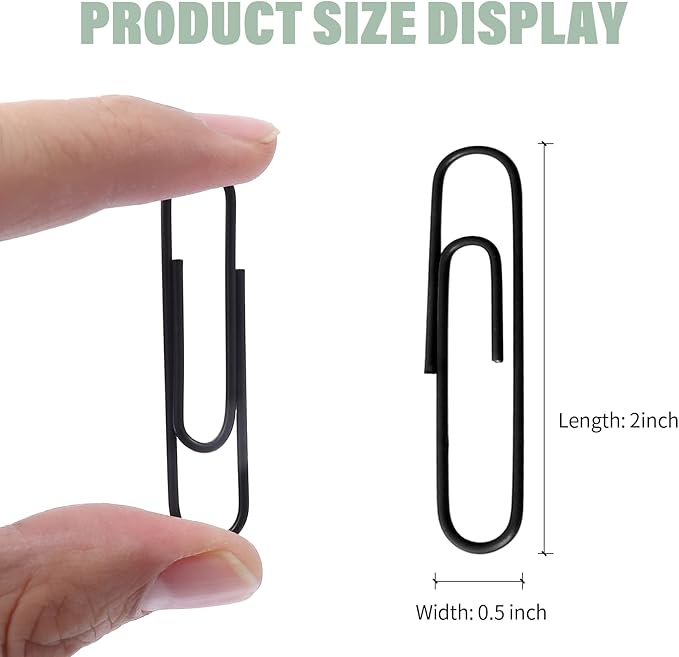 300Pcs Large Paper Clips, 2 Inch Paper Clip, Jumbo Paperclips Great - Image 2