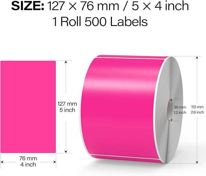 500 Pcs Large Moving Labels for Boxes 3 ×5 Inch Vinyl Self Adhesive Rectangle - Image 2