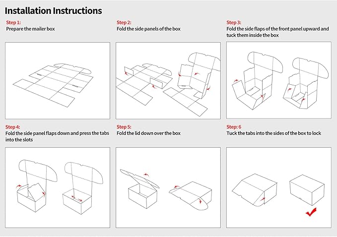 HORLIMER 40 Pack 7x5x4 Shipping Boxes, Small Business - Image 8