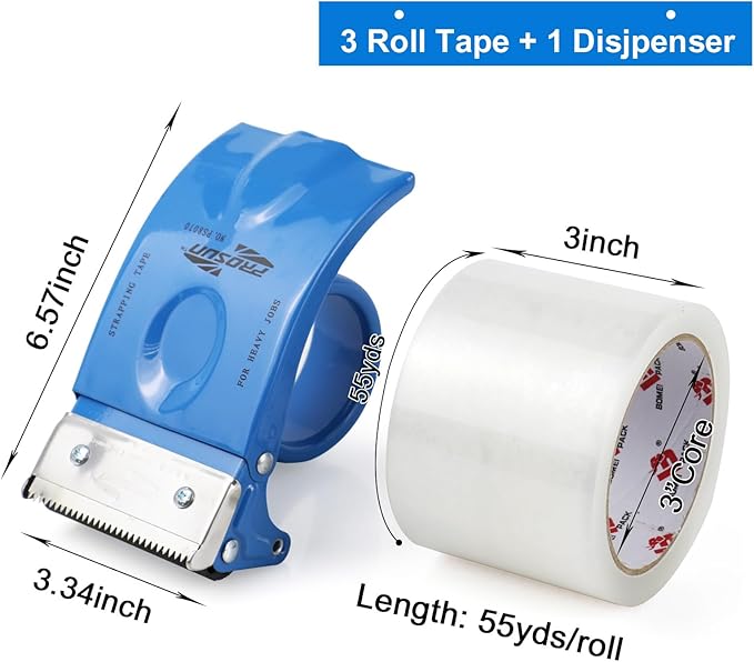 3 Inch Wide Clear Packing Tape - Image 2