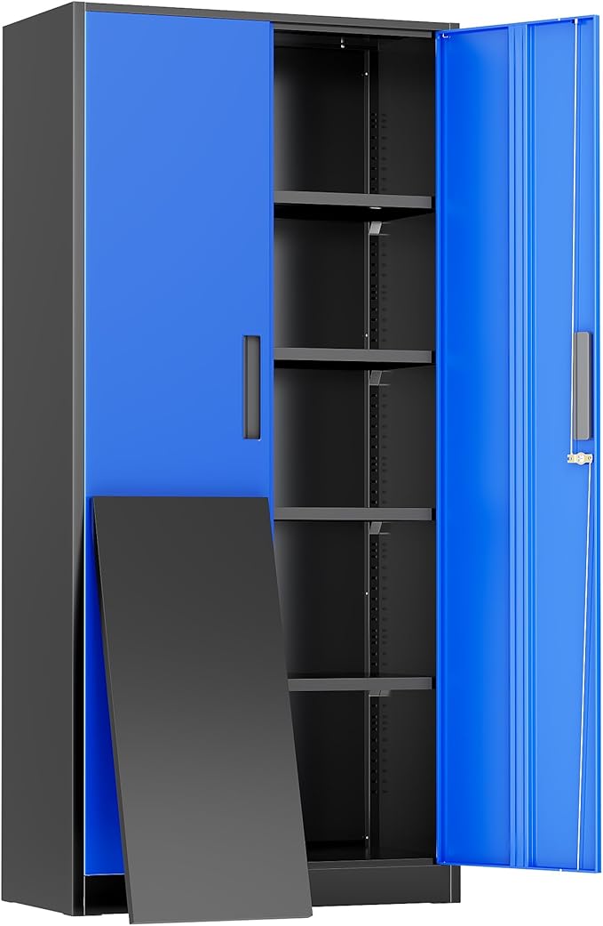 Greenvelly Metal Storage Cabinet, Lockable Steel Cabinet by Greenvelly