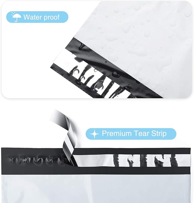 Fuxury 100 Pcs 12x15.5" Poly Mailers, Heavy Duty Shipping Bags - Image 5