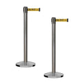 CCW Series - Set of 2 Stanchion Retractable Belt Barriers by Crowd+Control+Warehouse