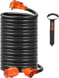 VEVOR 50 Amp RV Extension Cord 50 Feet, Heavy Duty STW 6/3+8/1 AWG Power Cord by VEVOR