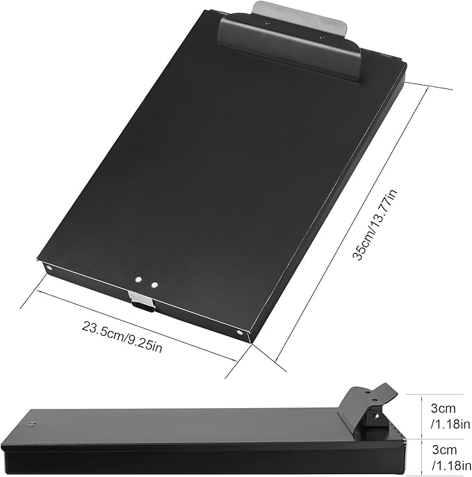 ZCZN Recycled Aluminum Storage Clipboard, Clipboard Box, Form Holder, Suitable - Image 2