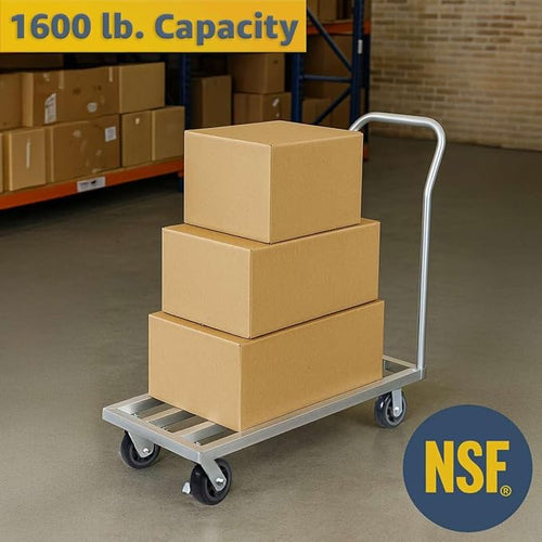 20" x 48" Mobile Aluminum Dunnage Rack - 1600 lb. Capacity - Image 2