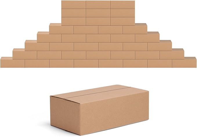 EdenseeLake 40 Pack 9x5x3 inches Shipping Boxes Small Cardboard Boxes by Edenseelake