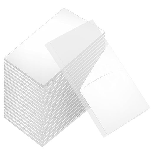 uxcell 100Pcs Double Sided Adhesive Pads, 1.38" x 0.98" Clear Removable Heavy by uxcell
