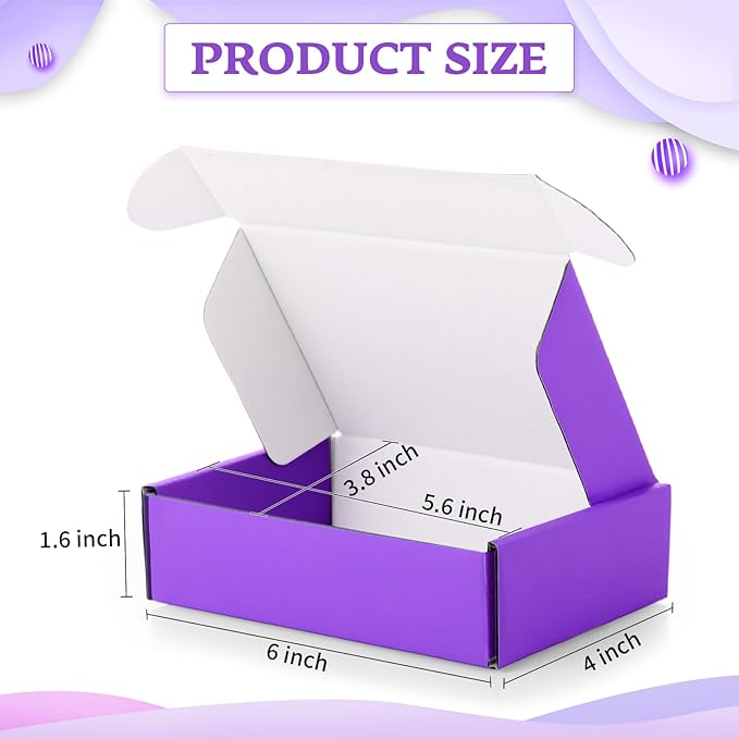 Spakon 50 Packs Shipping Boxes Cardboard Corrugated Mailer Packaging Boxes - Image 2