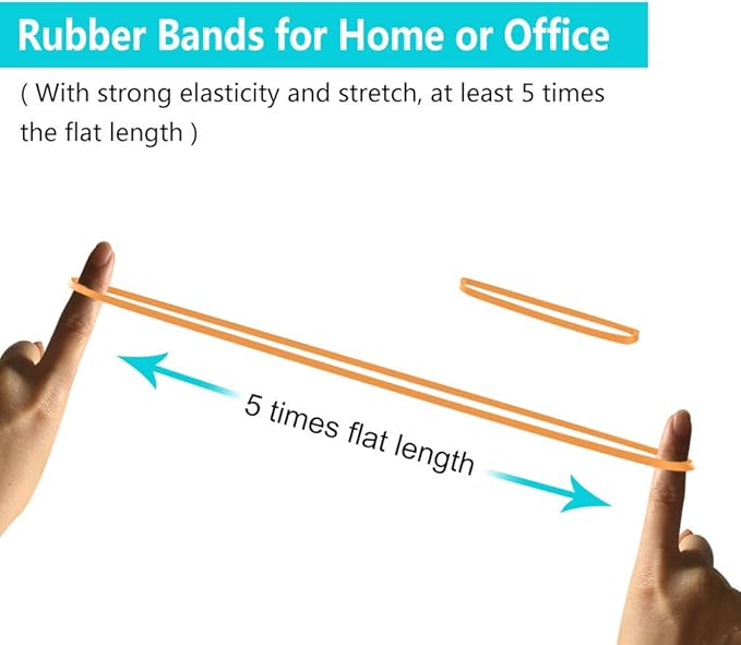 Coopay 12 Inches Extra Large Rubber Bands, 30 Pieces Heavy Duty Trash Can Band - Image 4