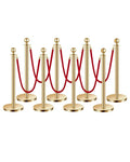 VEVOR Stanchions and Velvet Ropes 8Pcs, Hollow Base by VEVOR