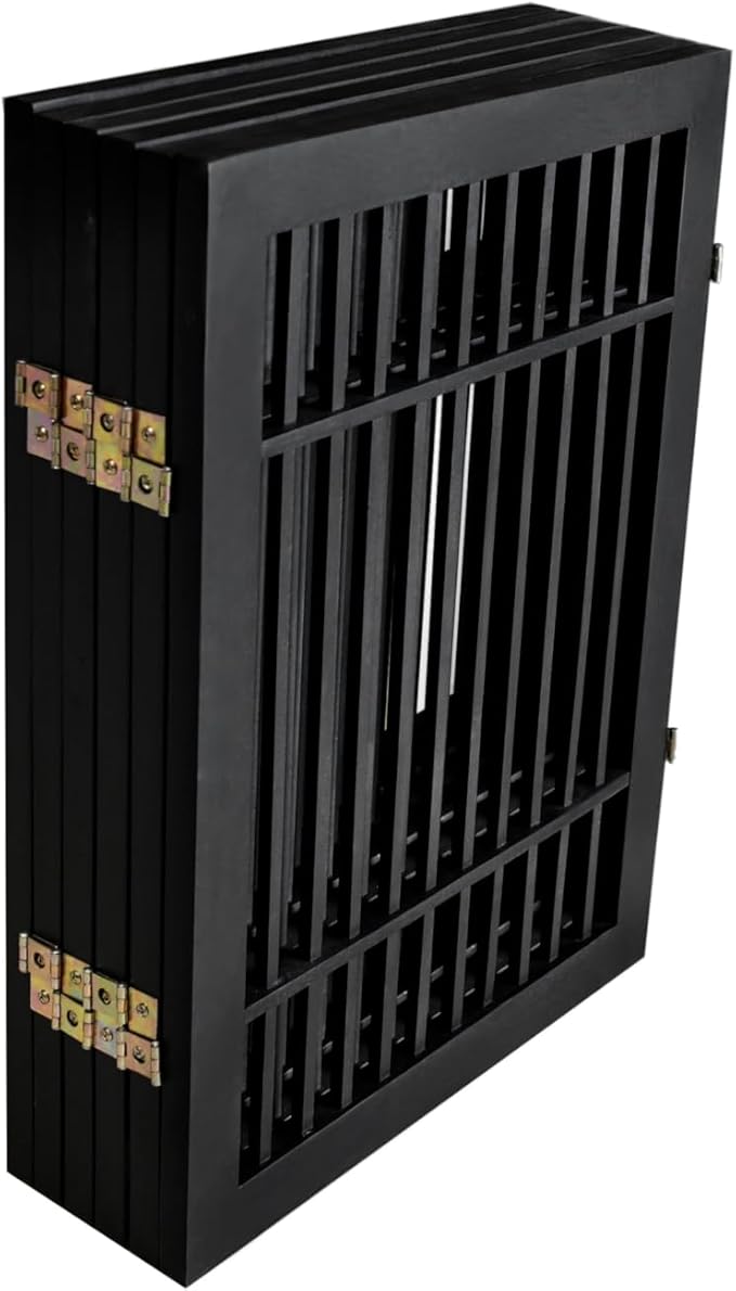 Pet Dog Gate Strong and Durable Freestanding Folding Acacia Hardwood Portable - Image 7