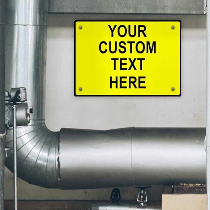 Aluminum Weatherproof Metal Sign Multiple Sizes Custom Personalized Text Here - Image 4