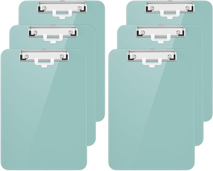 Hongri Plastic Clipboard with Pen Holder, Nurses and Women, Low Profile Clip by Hongri