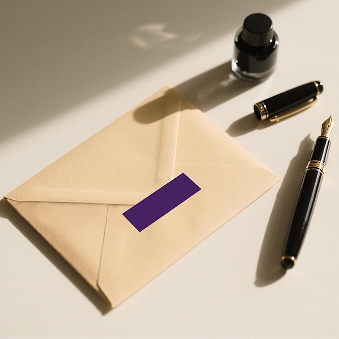3 × 1 Inches Purple Rectangle Color Coding Labels 1000 PCS, Self-Adhesive - Image 4