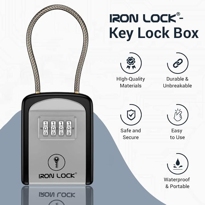 Iron Lock® Key Lock Box Portable - Image 6