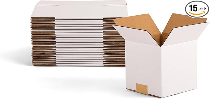 6x6x6 inch Small Shipping Boxes, Gifts Wrapping, 15 Pack by SimplifyShipping