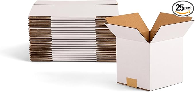 6x6x6 inch Small Shipping Boxes, Gifts Wrapping, 25 Pack by SimplifyShipping