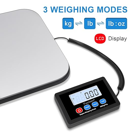Fuzion-LiftX Shipping Scale, 440LB/200KG x 10g Digital Postal Scale, Hold/Tare - Image 4