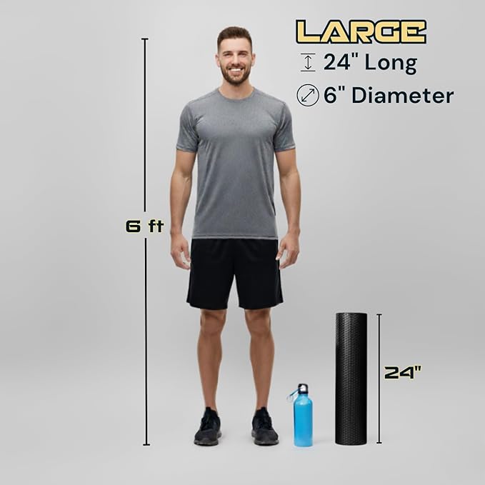Fitizen Foam Roller – Muscle Massage Rehab Stiff Back Pain Physical Therapy - Image 3