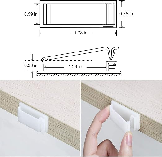 50Pcs Self Adhesive Cable Management Clips, Cable Organizers Wire Clips Cord - Image 3