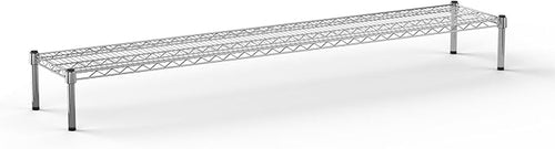 14''W x 72''L x 8''H Chrome Plated Wire Dunnage Rack | Off The Floor Storage by Regal+Altair