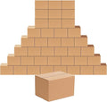 Edenseelake 40 Pack 8x6x6 inches Shipping Boxes Corrugated Cardboard Boxes by Edenseelake